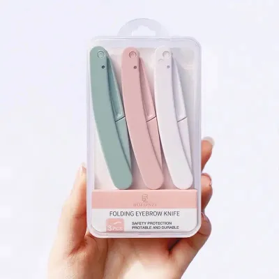 3 Pcs Folding Eyebrow Razor Set